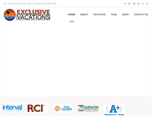 Tablet Screenshot of exclusivevaca.com